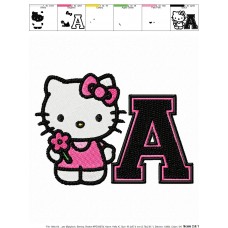 Hello Kitty 12 Embroidery Design